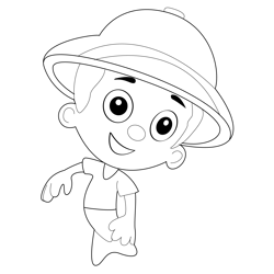 Gil Wearing A Hat Free Coloring Page for Kids