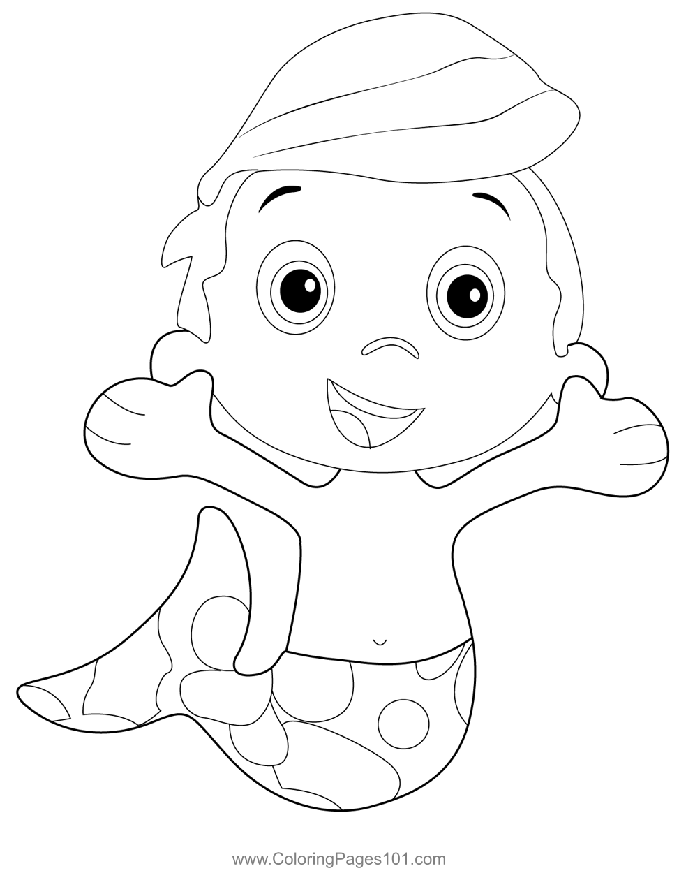 Bubble Guppies Gil Coloring Pages