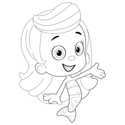 Happy Molly Free Coloring Page for Kids