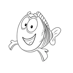 Mr Grouper From Bubble Guppies Free Coloring Page for Kids