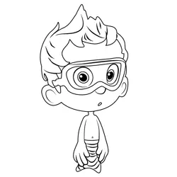 Nonny From Bubble Guppies Free Coloring Page for Kids