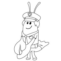 Officer Miranda From Bubble Guppies Free Coloring Page for Kids