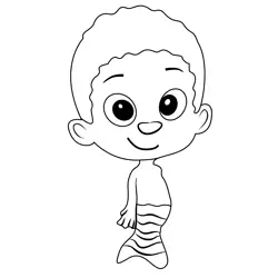 Pinkfoot From Bubble Guppies Free Coloring Page for Kids