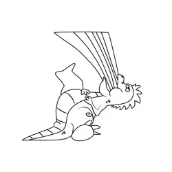 The Monster Free Coloring Page for Kids