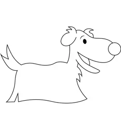 Babaki the Dog Bumba Free Coloring Page for Kids