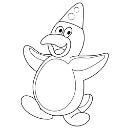 Guido the Penguin Bumba Free Coloring Page for Kids