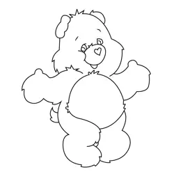 Friend Bear Free Coloring Page for Kids