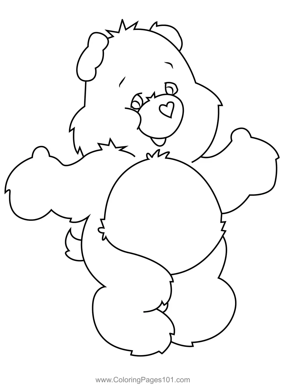 care bears coloring page