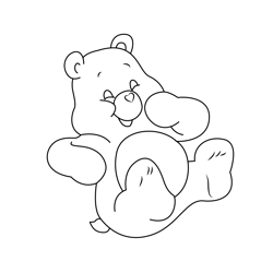Wish Bear Free Coloring Page for Kids