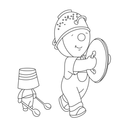 Banging Charley And Mimmo Free Coloring Page for Kids