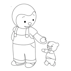 Best Friend Charley And Mimmo Free Coloring Page for Kids