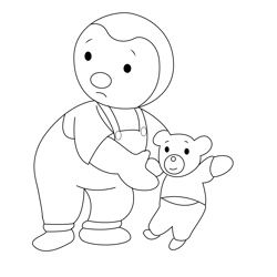 Charley And Mimmo Free Coloring Page for Kids