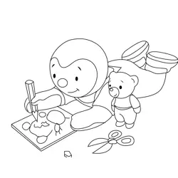 Charley Drawing Free Coloring Page for Kids