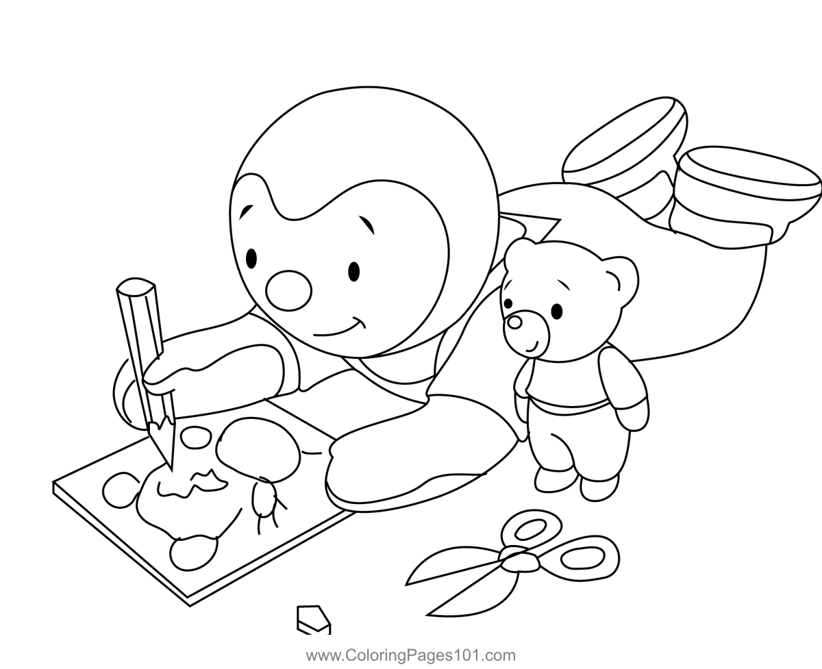Charley Drawing Coloring Page for Kids - Free Charley and Mimmo ...