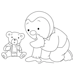 Charley Talking To Mimmo Free Coloring Page for Kids