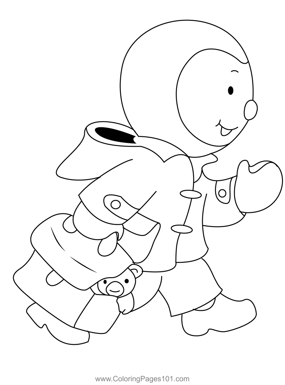 Charley Walking Coloring Page for Kids - Free Charley and Mimmo ...
