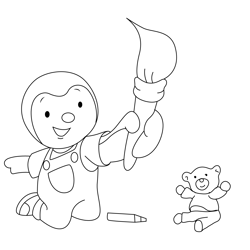 Close Up Charley And Mimmo Free Coloring Page for Kids