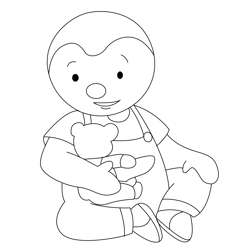 Cute Charley And Mimmo Free Coloring Page for Kids
