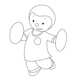 Dancing Charley Free Coloring Page for Kids