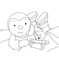 Rest Charley And Mimmo Free Coloring Page for Kids