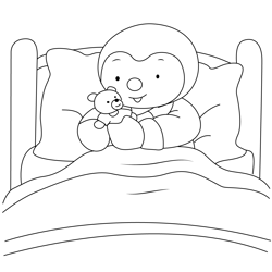 Sleeping Charley And Mimmo Free Coloring Page for Kids