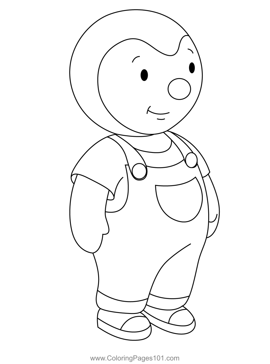 Standing Charley Coloring Page for Kids - Free Charley and Mimmo ...