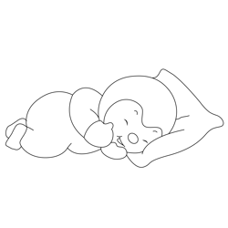 Sweet Dream Free Coloring Page for Kids