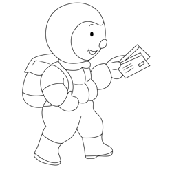 Walking Charley Free Coloring Page for Kids