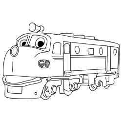 Chuggington 2 Free Coloring Page for Kids