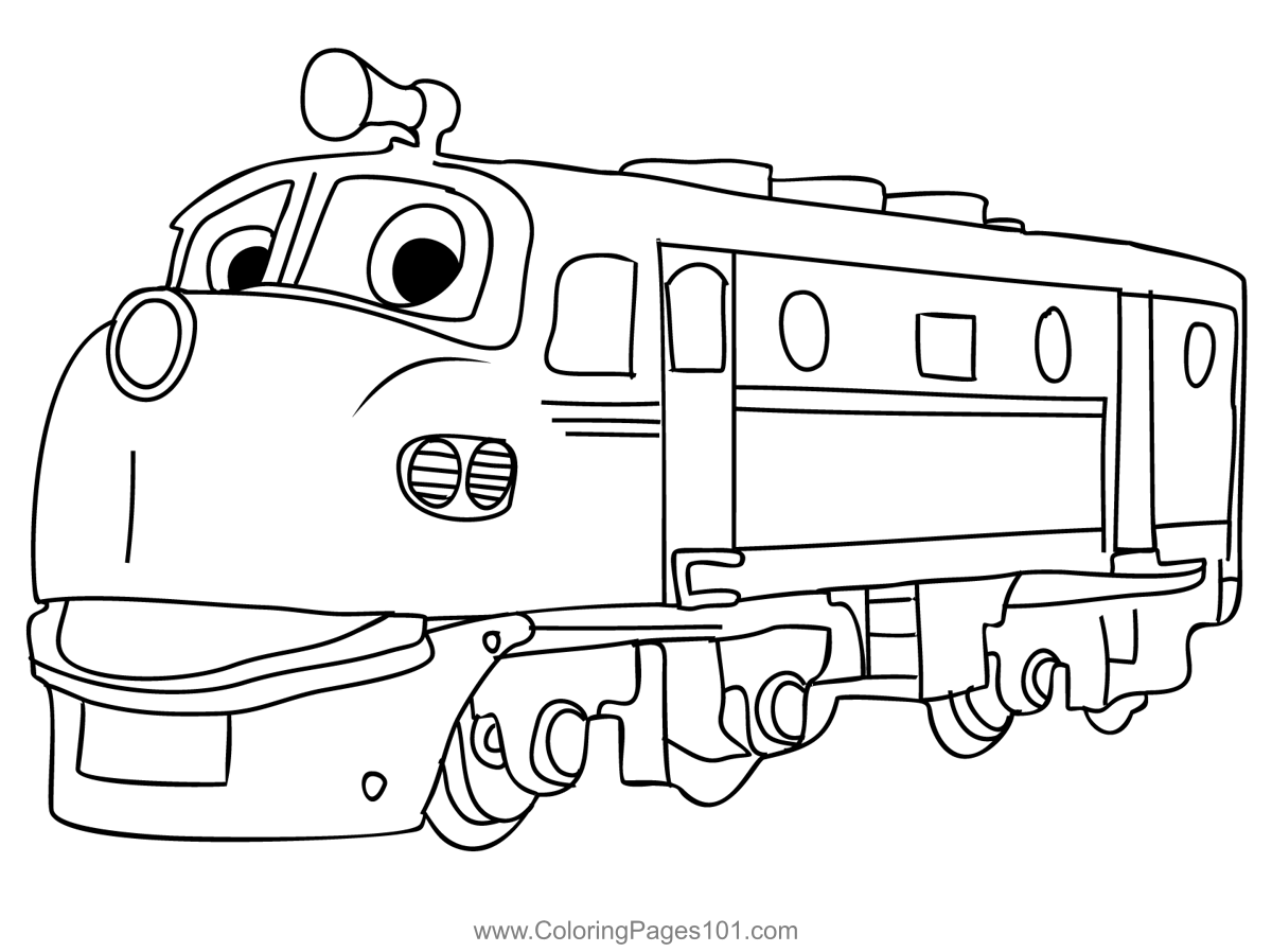 Chuggington 2 Coloring Page for Kids - Free Chuggington Printable