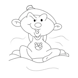 Baby Jackson Free Coloring Page for Kids