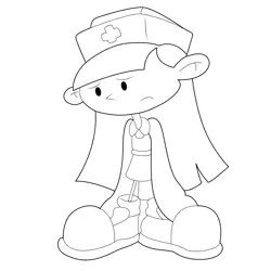 Numbah Girl Free Coloring Page for Kids