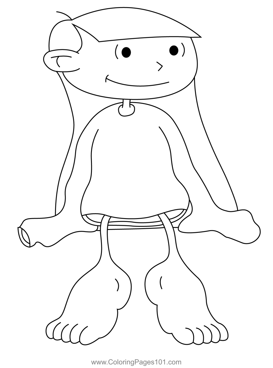 Numbuh 3 Sitting Coloring Page for Kids - Free Codename: Kids Next Door ...