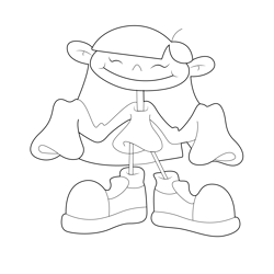 Numbuh Three 1 Free Coloring Page for Kids
