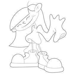 Numbuh Three Free Coloring Page for Kids