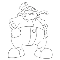 Numbuh Two 1 Free Coloring Page for Kids