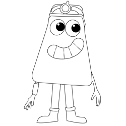 Violet Colourblocks Free Coloring Page for Kids