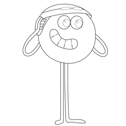 Yellow Cmyk Colourblocks Free Coloring Page for Kids
