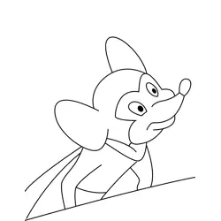 Minute Mouse 1 Free Coloring Page for Kids
