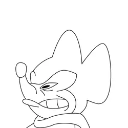 Minute Mouse 7 Free Coloring Page for Kids