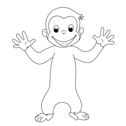 Happy George Free Coloring Page for Kids