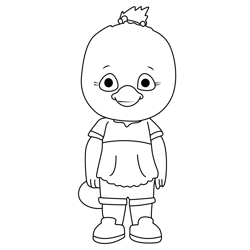 Jodi Platypus Daniel Tiger's Neighborhood Free Coloring Page for Kids