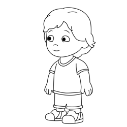 Juan Carlos Daniel Tiger's Neighborhood Free Coloring Page for Kids