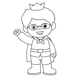 Prince Wednesday Daniel Tiger's Neighborhood Free Coloring Page for Kids