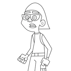 Tucker Foley Danny Phantom Free Coloring Page for Kids