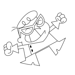 Angry Dexters Free Coloring Page for Kids