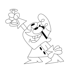 Dexters Laboratory Free Coloring Page for Kids