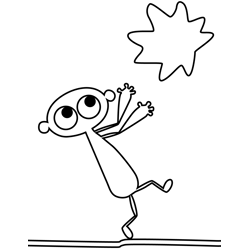 Dipdap 10 Free Coloring Page for Kids