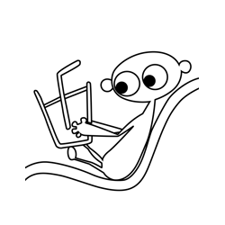 Dipdap 18 Free Coloring Page for Kids
