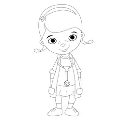 Cute Mcstuffins Free Coloring Page for Kids